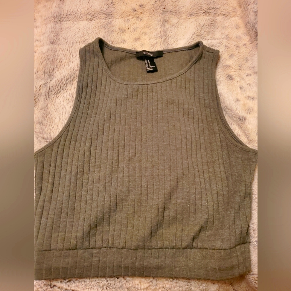 Green Crop Top
